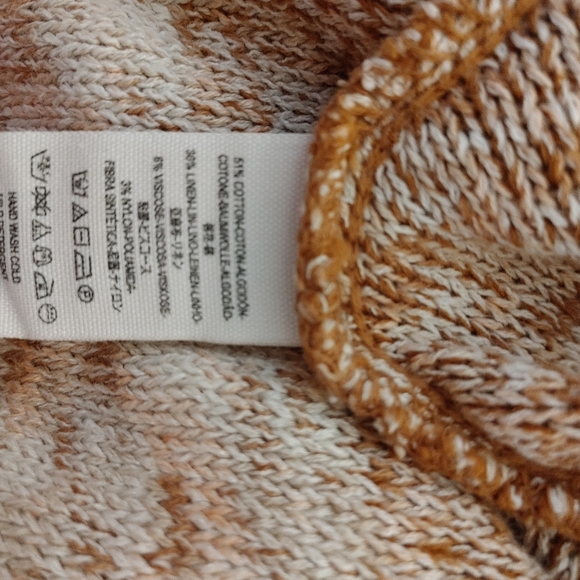 Free People Boho Striped Oversized Wrap/Cardigan~ Size L - Picture 13 of 13